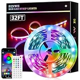 SINWE Led Strip,RGB Led Streifen,Smart Led Lights,Led Leiste mit Fernbedienung...