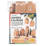 folia 9385 - Adventskalender-Set 'Hygge Dorf', DIY Bastel-Set mit...