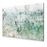 B&D XXL - Akustikbild Wiese 120x80 cm 1 tlg Bilder Akustikschaum Schallschutz...