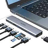 HODO USB C Adapter für MacBook Pro Air, MacBook Hub 8 in 2, MacBook Zubehör...