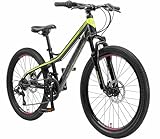 BIKESTAR Alu Mountainbike Jugendfahrrad 24 Zoll ab 9-14 Jahre Hardtail | 21 Gang...