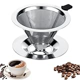 Kasanni Kaffeefilter Wiederverwendbar Kaffeefilter Edelstahl Permanent...