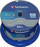Verbatim BD-R SL Datalife Blu-ray Rohlinge, 25 GB, Blu-ray-Disc mit 6-facher...