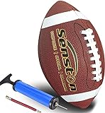 Senston American Football Size 9 Unisex-Youth Strapazierfähiges Komposit-Leder...