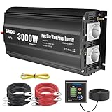 GIANDEL 3000W Wechselrichter 12V auf 230V Reiner Sinus Spannungswandler...