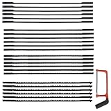 24Pcs Dekupiersägeblätter,Laubsägeblätter,Dekupiersägeblätter Rund Mit...