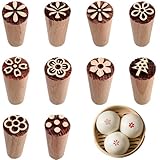 10 Stück Holzstempel,Tonstempel,Stempel Für Ton Und Keramik,Stempel Set,Ton...