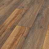 KRONOTEX Laminat Harbour Oak – rustikale Landhausdiele in robuster 12 mm...