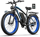 Kojesen V7 Elektrofahrrad für Erwachsene, 26×4.0'' Fat Tyre Mountain E-Bike...