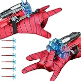 XINCHEN 2 Sets Held Launcher ， Spider Launcher Handschuhe ，Kids Spider Hero...