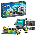 LEGO 60386 City Müllabfuhr, Müllwagen Spielzeug mit Mülltonnen für Kinder ab...