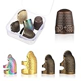 Fingerhut, 5 Stück Nähen Fingerhut Nähen Fingerschutz aus Metall...