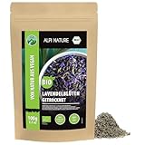 Alpi Nature Lavendel getrocknet BIO 100g, bio Lavendelblüten für Tee,...