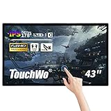 TouchWo 43-Zoll Interaktiver Touchscreen-Monitor, Smart Board mit Wandhalterung,...
