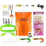 FAR-OUT Survival Angelset - Outdoor Bushcraft Mini Fishing Kit - Kompaktes...