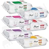 Sleepy Reinigungstücher Tücher Mix Sets 1xGrün, 1xBlau, 1x Gelb, 1xLilie, 1x...