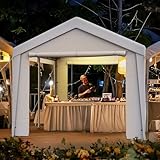 Pavillon Carport 4x6m mit 4 Seitenwänden – Winterfestes Partyzelt & Auto...