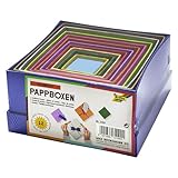 folia 6 2027 102 3109 - Geschenkboxen, Pappschachteln aus Karton, quadratisch,...