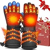 Powate Beheizbare Handschuhe für Herren Damen, 3 Stufige Beheizte Ski...