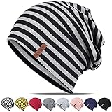 Mütze Damen Herren, Slouch Beanie Mütze, Weich Dünne Mütze aus Baumwolle,...