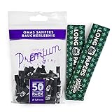 Granny's® Exclusive Slim Aktivkohlefilter 50 Stück & 2 Hanf Long Papers 36...