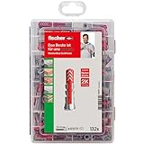 fischer Meister-Box DuoPower, Dübelbox mit 132 Dübeln (60 Stk. 6 x 30, 60 Stk....