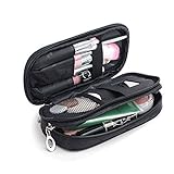 MLMSY Make-up-Tasche für Frauen mit Spiegel Beauty Pinsel Reise-Kit Organizer...