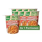 Knorr Pasta Snack Pot Tomato & Mozzarella leckere Instant Nudeln fertig in nur 5...