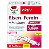 Doppelherz Eisen-Femin DIRECT mit Vitamin C + B6 + B12 + Folsäure - 14 mg Eisen...