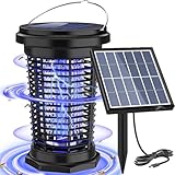 PALONE Insektenvernichter Elektrisch Solar 4500V, Wiederaufladbar USB C...