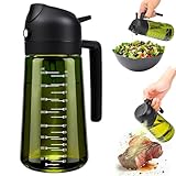 MRUN BONE 2 in 1 Ölsprüher für Speiseöl, UV-Schutz Sprühflasche Öl, 470ML...