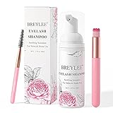 Wimpernshampoo, BREYLEE Wimpernschuam Wimpernpflege für Salon und Heimgebrauch...