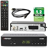 RED OPTICUM HD Sat Receiver für Satellitenschüssel mit Aufnahmefunktion,...