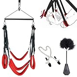 BDSMYEE Deluxe Liebesschaukel Kit für die Decke,Sexschaukel Sexmöbel mit...