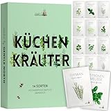 Kräuter Samen Set - 14 Kräutersamen Sorten in Samentütchen für den eigenen...