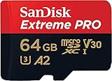 SanDisk 64 GB Extreme PRO microSDXC-Karte + SD-Adapter + RescuePRO Deluxe, bis...