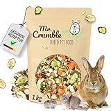 Mr. Crumble Gemüsegarten – Getrocknetes Gemüse mit Kräutern für Kaninchen,...