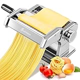 Sailnovo Nudelmaschine Pasta Maker 180 Aluminiumlegierung mit 9 Einstellbaren...
