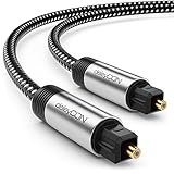 deleyCON 0,5m Toslink Kabel Optisches Digital Audio Kabel mit Metallstecker &...