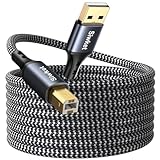 Siwket USB Druckerkabel 5M, USB A auf B Drucker Kabel,USB 2.0 Typ B Kabel...