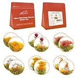 LWXLJMJZC-Teeblumen 12 Stück (6 Geschmacksrichtungen x 2 Stk.) Blühender Tee,...