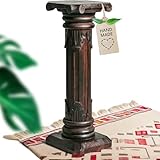 livasia edle Blumensäule Holz im Antik-Look – 60cm – Dekosäule aus...