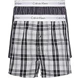 Calvin Klein Herren 2er Pack Boxershorts Unterhosen , Mehrfarbig (Ryan Stripe D...