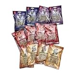 NEW BEER SNACK - Beef, Chicken & Pork Jerky Welcome Set - Trockenfleisch Protein...