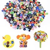 1000 Stück Bunte Knöpfe Candy Farben Kleine Knöpfe Kunststoff Bastelknöpfe...