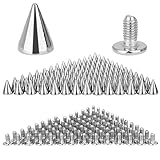 DECARETA 100 Stück Metall Punk Ziernieten Silber Schraubennieten DIY...