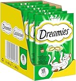 DREAMIES Katzensnacks - 6x60g - mit Katzenminze - Traumhaft knusprige Katzen...