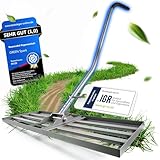 GREEN Spark Rasenrakel [Ergonomisch] mit Klicksystem | 80x30cm | für perfekt...