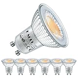 EACLL GU10 LED Warmweiss 6 Watt Ersetzt 75W Halogen Leuchtmittel, 6er-Pack, 660...