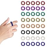 40 Stücke Finger Massage Ring, 8 Farben Stachelige Sensorische Finger Ringe...